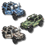 Die Cast Open Top Jeep Kids Toy in Bulk - Assorted